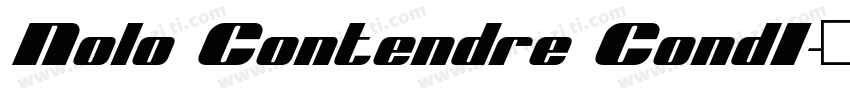 Nolo Contendre CondI字体转换
